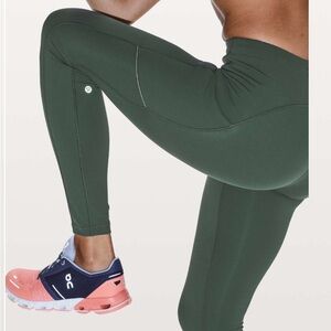 Lululemon Speed Up Tight Full-On Luxtreme Brushed 28” Size 4 and Color Ivy Green